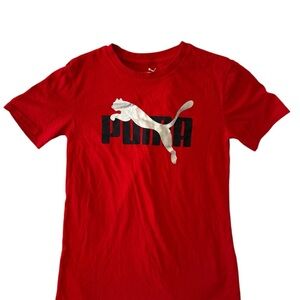 Puma Vibrant Red Tee with Iconic Logo 1159